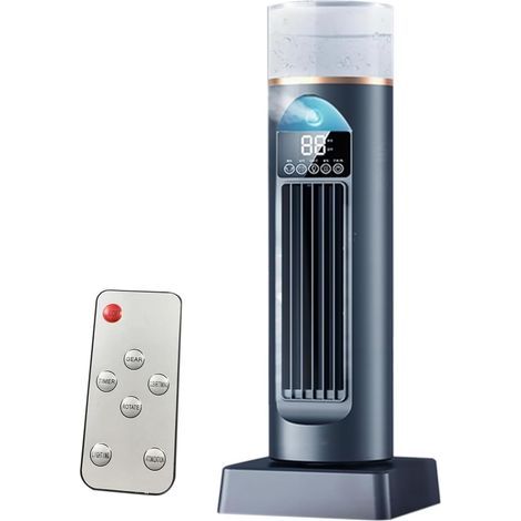 Ventilateur de climatisation – Ventilateurs de refroidissement qui soufflent de l'air froid Gadgets cool sans pales – Humidificateur à évaporation silencieux avec minuterie et télécommande (1/5)