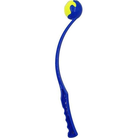 Lanceur de balles de tennis pour chien, jouet interactif, lanceur de balles pour chien avec poignée ergonomique, lanceur de balles portable, parfait pour jouer à la balle. (1/4)