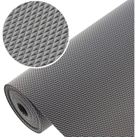 Bardusch Tapis Antiderapant pour Tiroirs et Étagères de Réfrigérateur, Rouleau de Tapis pour Armoire, Protection Tiroir Cuisine - Anthracite, 30 x 300 cm (1/5)