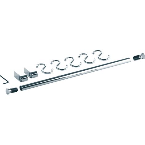 Kesseböhmer Linero 2000 Relingrohr Set, Länge 596 mm Stahl Edelstahl-Effekt