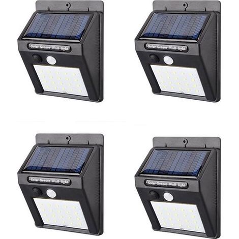 Solar-LED-Lampe mit Bewegungsmelder Solarenergie LED-Außenleuchte 30 LEDs Gartenbeleuchtung Gartenzubehör Licht Wasserdicht Wandleuchte (1/3)