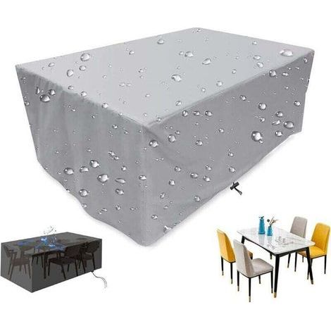 Promotion, Housse Salon de Jardin, Housse de Protection pour Meuble Table Chaise, Étanche Tissu Oxford 210D Extérieur Bâche, Anti-UV Intempérie Vent Pluie, Housse de Meuble, pour Patio Jardin - 909090 (1/5)