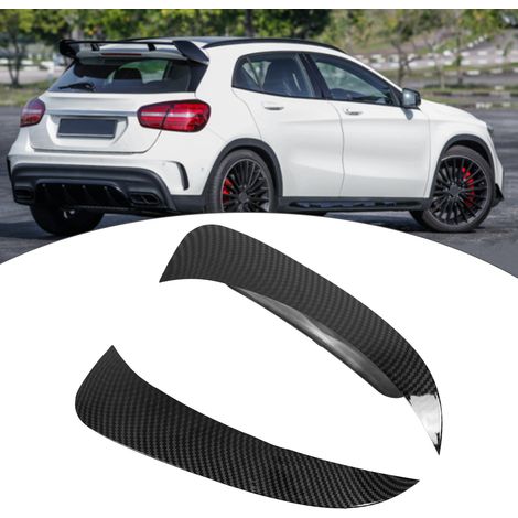 Modifications pour Mercedes GLA Classe X156 AMG-Line (2013-2019) : ailerons de pare-chocs arrière (une paire, gauche et droite), texture fibre de carbone (ZST-096)