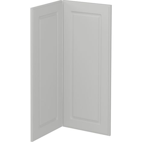 Frente de cocina R-Line, Blanco casa de campo, 59.2 x 71.3 cm frente de mueble para mueble bajo de esquina, Vicco (1/5)