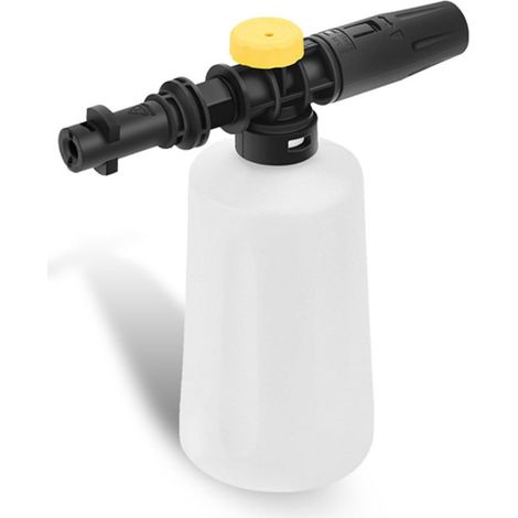 Canon à mousse pour nettoyeur haute pression Kärcher K2 K3 K4 K5 K6 K7 Pistolet à mousse 750 ml Lance à mousse neige avec buse à mousse réglable pour lavage de voiture