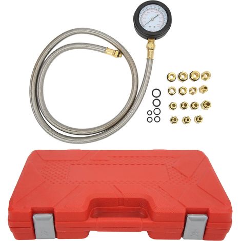 Kit de test de pression d'huile : outil de diagnostic universel pour pompe d'injection de carburant compatible avec la plupart des véhicules. (1/5)