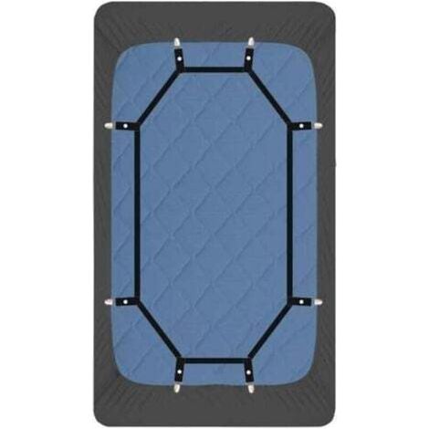 Sangles de support de draps - Clips de préhension robustes - Cordon de parachute renforcé - Tendeur de drap de lit à 360 degrés - Rallonge la plus solide et efficace - S'adapte à tous (1/4)