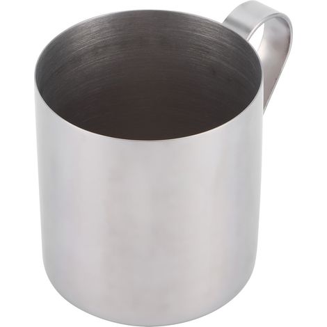 Mug à Cocktail 400ml en Acier Inoxydable 304, Tasse à Bière et Café, Récipient Argenté pour Boissons