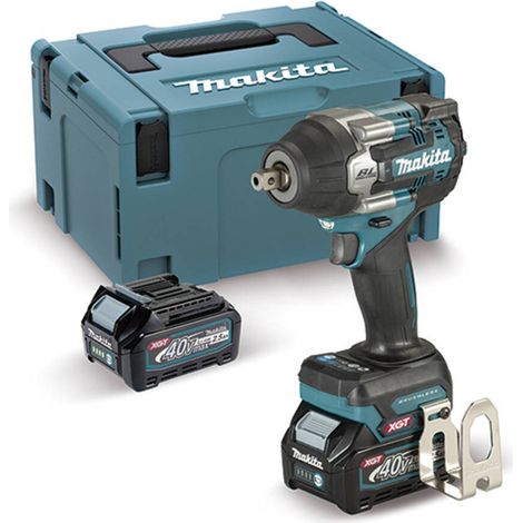MAKITA TW008GD201 Llave de impacto BL 40Vmax XGT ½" 760Nm y Makpac 3 (2 baterías y cargador) (1/3)