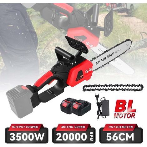 Makita Tronçonneuse sans fil brushless 12 pouces – 3500 W, rechargeable, outil de taille portable pour batterie Makita 21V