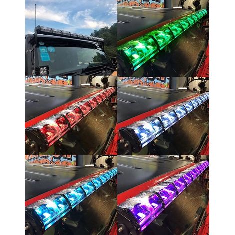 111 cm Mehrfachmodus LED-Lichtbalken-Scheinwerfer, Kurz-/Fernlicht, kombiniert (Combo) – Flut- und Spotlicht, Serie IM RGB