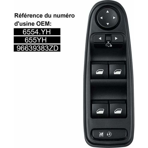 Electric switch C4 Picasso 6554.YH Button of the electric switch for Citroën C4 Grand Picasso (1/4)
