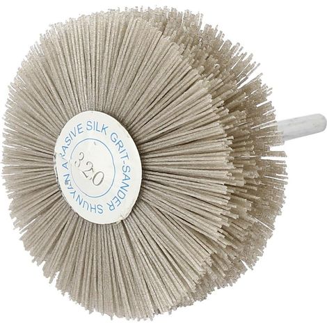 6mm Schaft 82mm Durchmesser 320er Schleifkorn Nylon Schleifbürste Schleifwerkzeug (1/3)