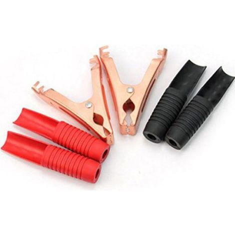 Pinces Crocodile pour Chargeur Batterie Démarreur Rapide (Noir + Rouge) 2Pcs, 200A (1/5)