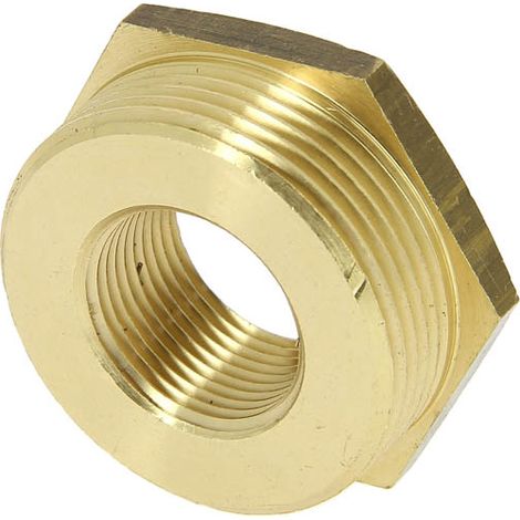 Réduction laiton 6 pans Mâle 1"1/2 Femelle 3/4