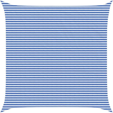 Sunshade Sail Blue and White 6 x 6 m HDPE vidaXL