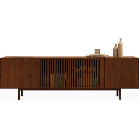 Meuble TV 180 cm LINN Couleur Châtaigne (1/5)