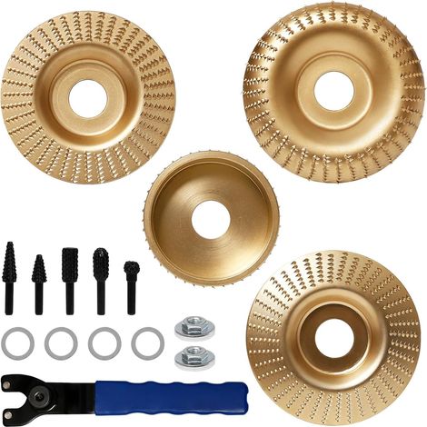 4 Pcs Wood Grinder Disc 75/100 mm Carving Abrasive Milling Discs (1/5)