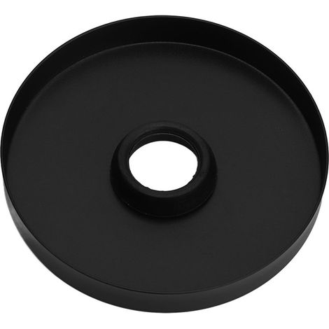 Plaque de douche en acier inoxydable 304, bras de douche large, cache-tuyau noir pour remplacement de tuyau G1/2 pouce, maison. (1/5)