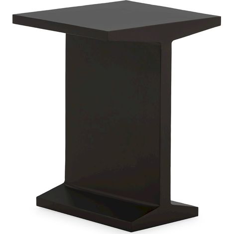 Table d appoint design en métal noir élégance moderne - noir mat élégant (1/5)