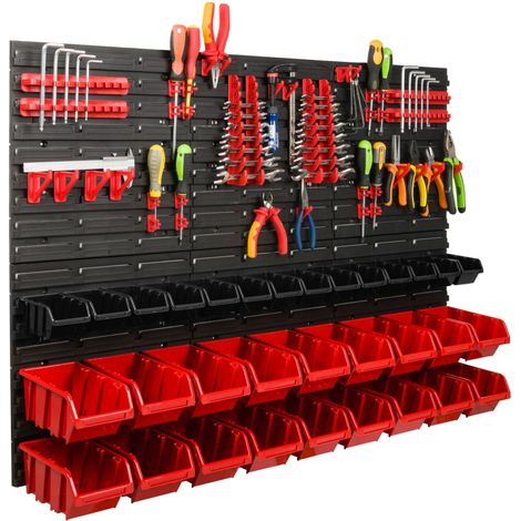 Tavolo portautensili da officina 117x78 cm + 32 cuvette (1/5)