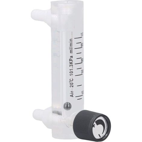 10-1000 Ml/min Testeur de Débitmètre de Gaz Débitmètre de Contrôle de Mesure de Panneau Réglable D'air 4% Précision Débitmètres de Laboratoire Scientifique (1/4)