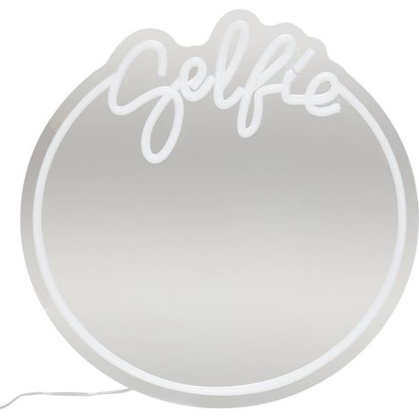 Miroir Néon LED "Selfie" 35cm Multicolore (1/5)