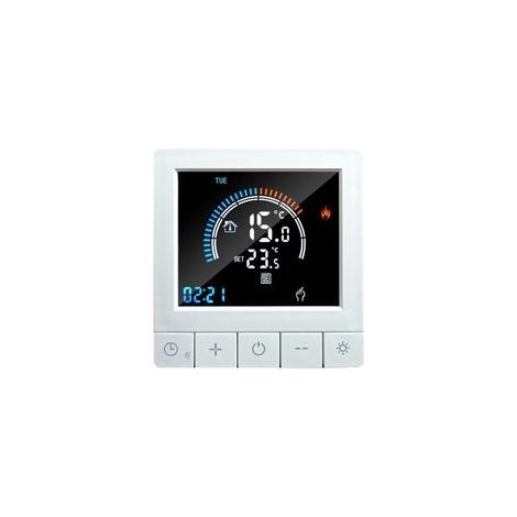 Thermostat Intelligent K5H25AWIFI, Régulateur de Température Connecté avec Protection IP21, Puissance de Charge 3200W, Courant de Contact 16A, Contrôle à Distance pour Chauffage Maison (1/4)