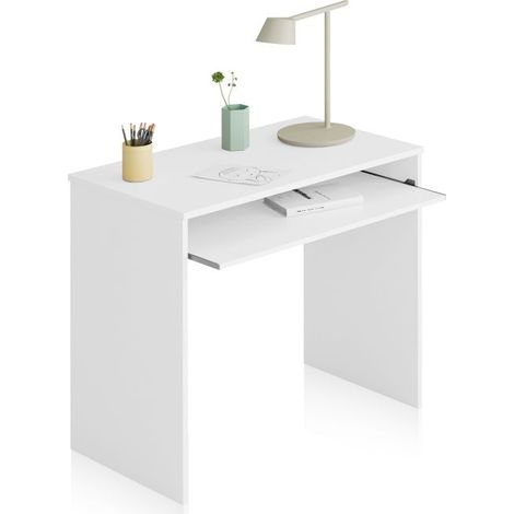 MESA ESCRITORIO CON BANDEJA 79X90X54 CM BLANCO ARTIK