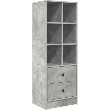 Maison Exclusive - Credenza con cassetto Grigio cemento 45,5 x 34 x 127 cm (1/5)