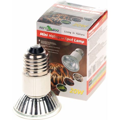 Mini foco halógeno Repti-Zoo de 20 W - pequeño foco calefactor halógeno (1/5)