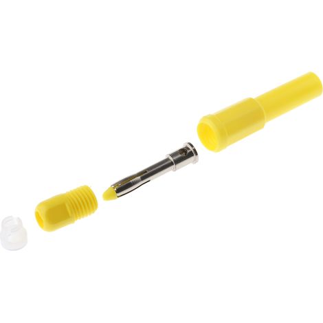 Fiche banane 4 mm RS PRO Jaune Mâle 10A 1000V