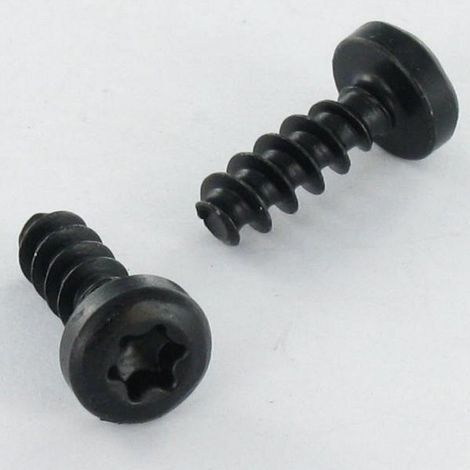 Vis pvc Tête cylindrique TC TORX T10 3X10 Acier zingué noir microvis-1 pièce