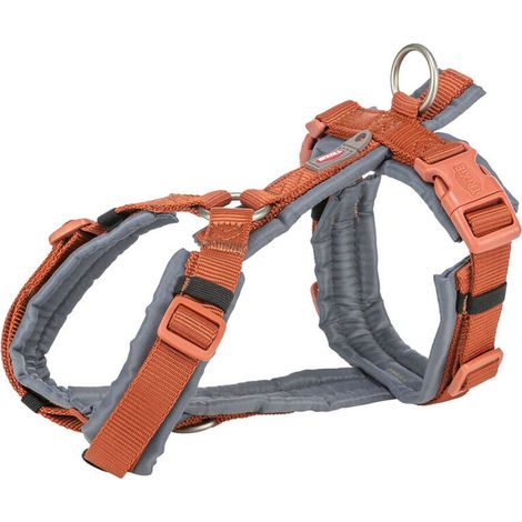 Imbracatura per Cani Trixie Premium Trekking Arancio Grafite S (1/4)