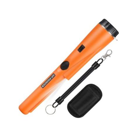 (Orange) Détecteur de métaux pointeur pour la détection de métaux, Chasse au Trésor, Recherche 360 ° Or Chasse au Trésor Aiguille avec Ceinture, Holst (1/4)