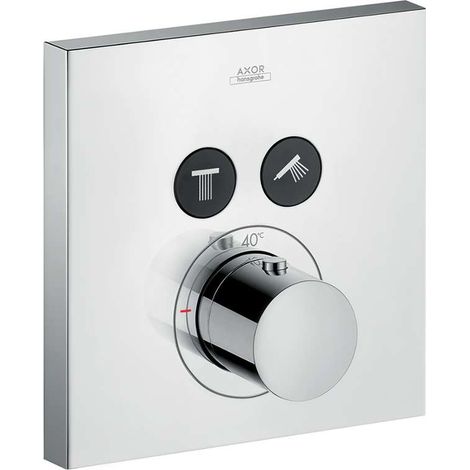 hansgrohe AXOR Starck ShowerSelect Termostato cuadrado empotrado (1/4)