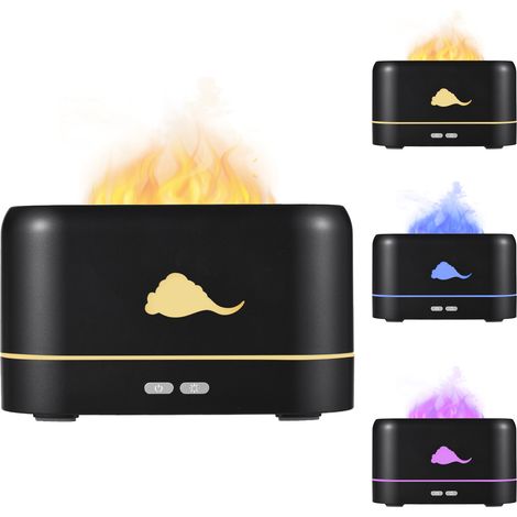 Ultraschall-Dreifarbenflamme – Leise USB-Abschaltung, Yoga/Zuhause, Muttertagsgeschenk, Entspannende Flamme