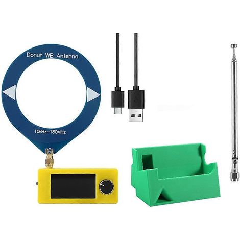 Kit récepteur radio SI4732 + antenne + support 10-180 MHz, écran 1,9 pouce, FM/AM/LSB/USB, mini radio ondes courtes SI4732 (1/5)