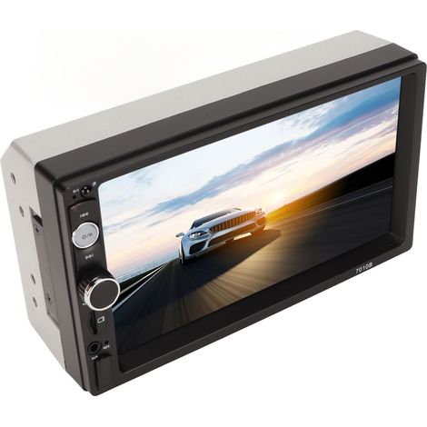 Autoradio 7 pouces avec lecteur MP5 Bluetooth, caméra de recul haute définition et écran tactile (1/4)