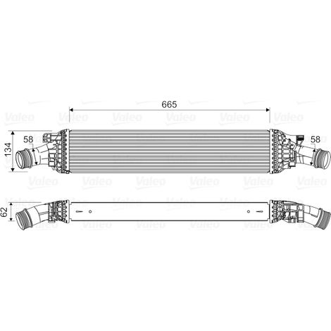 Intercooler, échangeur Valeo 818601 AUDI 8K0145805G 8K0145805L 8K0145805P