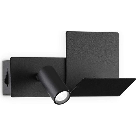 Ideal Lux KOMODO-1 LED-Leselicht Schwarz, eingebauter Schalter, 3000 K, nicht dimmbar (1/2)