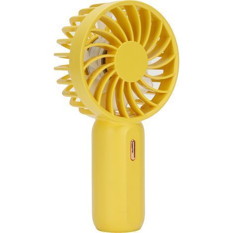 Mini-USB-Ventilator mit einstellbarer Geschwindigkeit, gelb, für Zuhause und Büro (1/5)