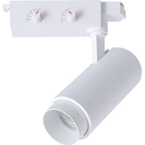 Foco carril Monofásico PIKE RAIL LED 15-20-25-30-35W, 3CCT, 15º-60º, blanco, 3000-4000-6000K (1/4)