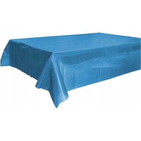Nappe en aluminium 120x140 cm bleue 1 pièce
