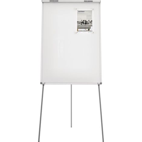 Superficie per flipchart B680xH1045mm bianca altezza regolabile fino a 1,85 m