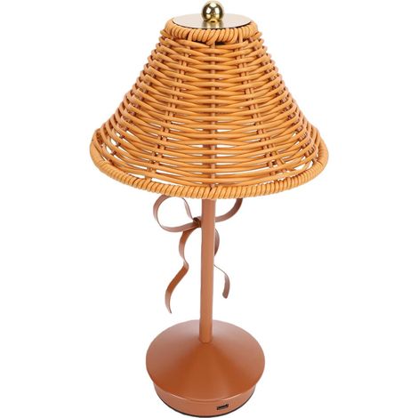 Sxhlseller Lampe de Table en Rotin sans Fil avec Commande (1/5)