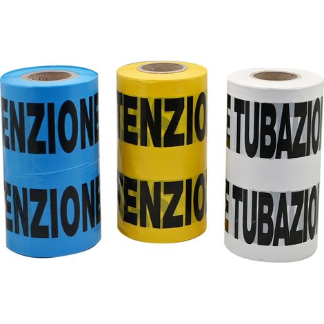 Nastro avvertitore blu tubo acqua - 200 mt (1/2)