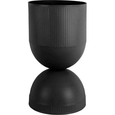 Cache pot en métal réversible Tonar Noir - L (1/3)