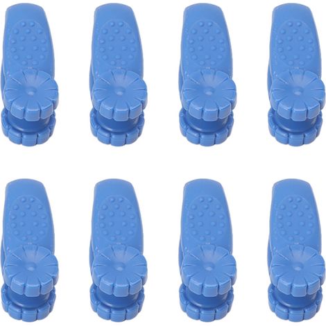 Lot de 8 pinces d'acupression manuelles en plastique bleu pour soulager la migraine entre le pouce et l'index (1/5)