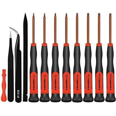 Präzisions-Schraubendreher Set Torx T3-T15 mit ESD Pinzette für Elektronik Reparatur (1/5)